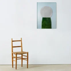 The Wrong Shop Eingerahmter Poster Bas Relief 3 Papierfaser Holz Bunt / By Ronan Bouroullec - 60 X 82 Cm - Blassblau - Grun - Weis Fashion