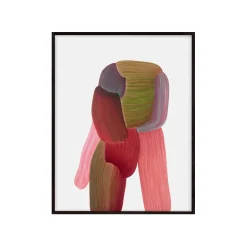 The Wrong Shop Eingerahmter Poster Drawing 18 Papierfaser Holz / By Ronan Bouroullec - 60,2 X 77,1 Cm - Bunt New