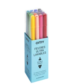 OMY Design & Play Filzstifte  Plastikmaterial Auswaschbar / 16Er-Set - Bunt Best