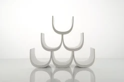 Alessi Flaschenregal Noe Plastikmaterial/ Kombinierbar - Fur 6 Flaschen - Weis Sale