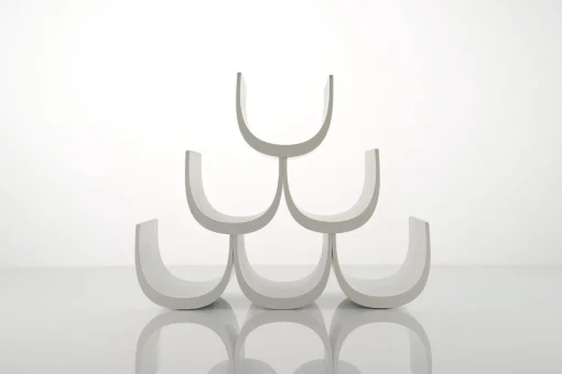 Alessi Flaschenregal Noe Plastikmaterial/ Kombinierbar - Fur 6 Flaschen - Weis Sale