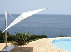 Emu Freiarmschirm Shade Metall Textil / Mit Seitlichem Fus - 320 X 400 Cm - Weis Clearance