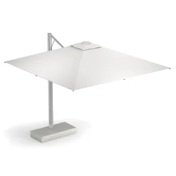 Emu Freiarmschirm Shade Pro Metall Weis / 323 X 303 Cm - Aluminium Eloxiert - Weis Fashion
