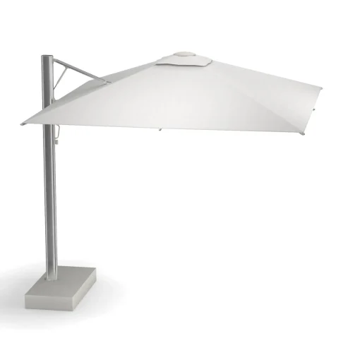 Emu Freiarmschirm Shade Pro Metall Weis / 323 X 303 Cm - Aluminium Eloxiert - Weis Fashion