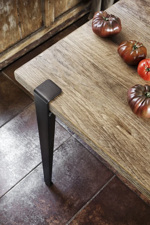 TIPTOE Fus Aus Stahl Mit Klammersystem / H 75 Cm - Um Tische & Schreibtische Zu Gestalten - Verwitterter Stahl Shop