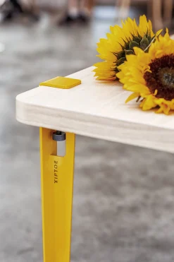 TIPTOE Fus  Metall Gelb Mit Schraub-Befestigung / H 75 Cm - Um Tische & Schreibtische Zu Gestalten - Sonnenblumengelb Outlet