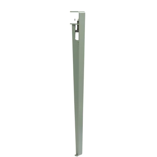 TIPTOE Fus  Metall Grau Mit Schraub-Befestigung / H 75 Cm - Um Tische & Schreibtische Zu Gestalten - Eukalyptusgrau New