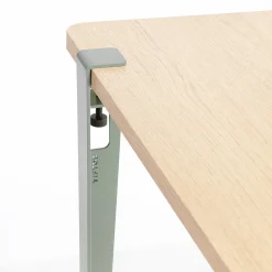 TIPTOE Fus  Metall Grau Mit Schraub-Befestigung / H 75 Cm - Um Tische & Schreibtische Zu Gestalten - Eukalyptusgrau New