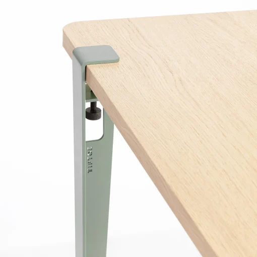 TIPTOE Fus  Metall Grau Mit Schraub-Befestigung / H 75 Cm - Um Tische & Schreibtische Zu Gestalten - Eukalyptusgrau New