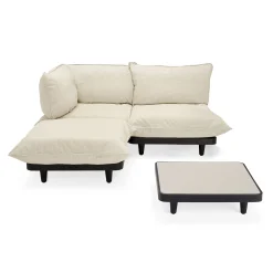 Fatboy GartenMöbel Paletti Set Textil Beige / Sitzgruppe: Couchtisch 90 X 90 Cm + Sofa L 180 Cm (Armlehne Links) - Sahara - Taupe Hell Cheap