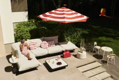 Fatboy GartenMöbel Paletti Set Textil Beige / Sitzgruppe: Couchtisch 90 X 90 Cm + Sofa L 180 Cm (Armlehne Links) - Sahara - Taupe Hell Cheap