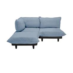 Fatboy Gartensofa 2-Sitzer Paletti Set Textil Blau / Armlehne Links - L 180 Cm - Bleu Storm New