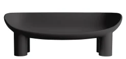 Driade Gartensofa 2-Sitzer Roly Poly Plastikmaterial Schwarz / L 175 Cm - 3-Sitzer - Kohle Hot