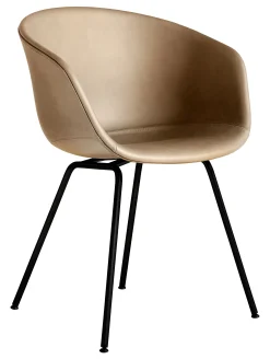 Hay Gepolsterter Sessel About A Chair Aac27 Leder Beige / Ganz Mit Leder & Metall - Nougat - Schwarz Clearance