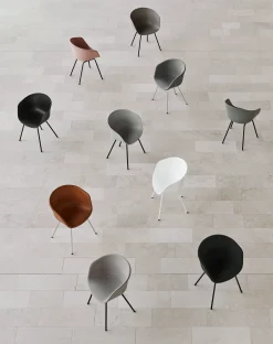 Hay Gepolsterter Sessel About A Chair Aac27 Leder Beige / Ganz Mit Leder & Metall - Nougat - Schwarz Clearance