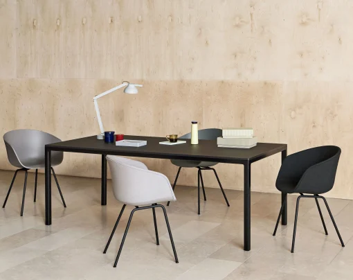 Hay Gepolsterter Sessel About A Chair Aac27 Leder Beige / Ganz Mit Leder & Metall - Nougat - Schwarz Clearance