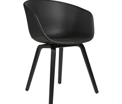 Hay Gepolsterter Sessel About A Chair Aac23 Leder Holz / Leder - 4-Beinig - Schwarz Fashion