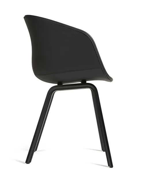 Hay Gepolsterter Sessel About A Chair Aac23 Leder Holz / Leder - 4-Beinig - Schwarz Fashion