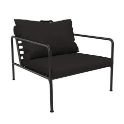 Houe Gepolsterter Sessel Avon Metall Textil Schwarz / Stoff & Stahl - Kohle Clearance