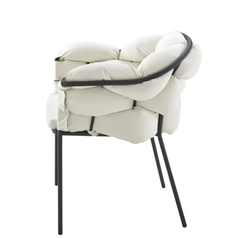 Cinna Gepolsterter Sessel Serpentine Textil Beige - Kohle - Naturfarben Cheap