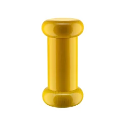 Alessi Gewurzmuhle / By Ettore Sottsass - H 15 Cm Holz/ 100 Values Collection - Gelb Discount