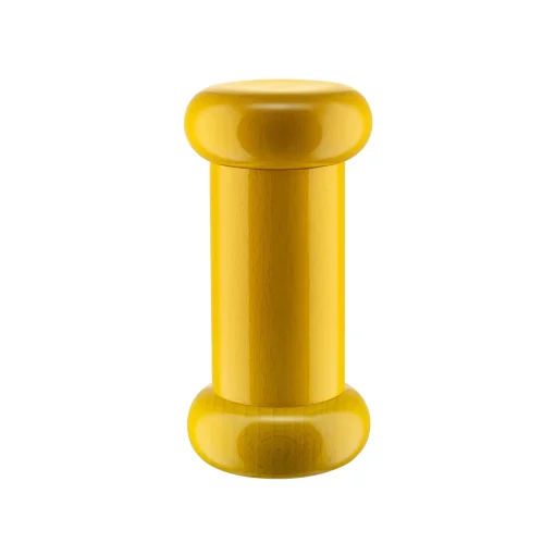 Alessi Gewurzmuhle / By Ettore Sottsass - H 15 Cm Holz/ 100 Values Collection - Gelb Discount