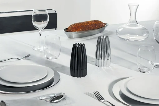 Alessi Gewurzmuhle Gring Metall/ Pfeffer-/Salzmuhle - Schwarz Fashion