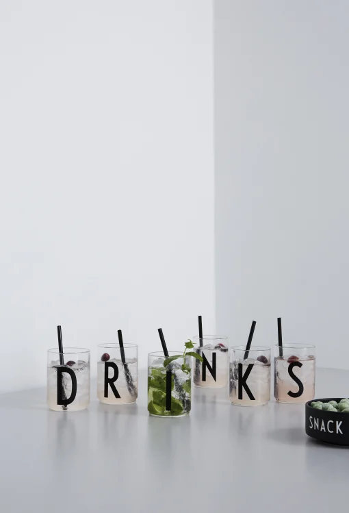 Design Letters Glas A-Z Glas / Borosilikatglas - Buchstabe J - Transparent Hot