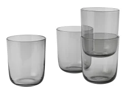 Muuto Glas Corky Glas Grau / H 10 Cm - 4Er Set - Rauchgrau Outlet