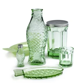 Serax Glas Fish & Fish Medium Glas Grun / 22 Cl - Grun Transparent Shop
