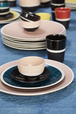 Maison Sarah Lavoine Glas Sicilia Keramik Schwarz - Rettich/ Schwarz - Weis New