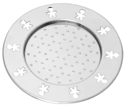 Alessi Glasuntersetzer Mini Girotondo Metall Einzelstuck - Stahl Glanzend Online