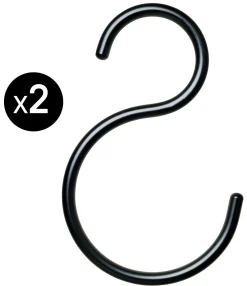 Nomess Haken S-Hook Large Metall/ H 16 Cm - 2Er Set - Schwarz Store