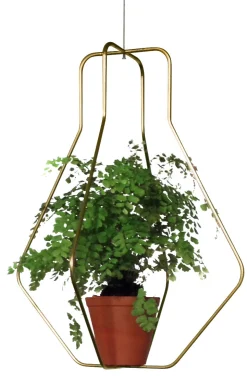 Compagnie Halterung Fur Blumentopf Daniel N°3 Metall / Fur BlumenTöpfe - Outdoorgeeignet - O 40 Cm X H 52 Cm - Gold Store