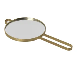 Ferm Living Hand-Spiegel Poise Gold Metall / - Messing New