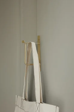 Ferm Living Handtuchhalter Hang Rack Gold Metall / Metall - H 19 Cm - Messing Cheap