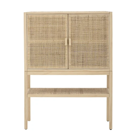 Bloomingville Highboard Sanna Faser Holz/ L 90 X H 120 Cm - Rattan-Rohrgeflecht - Natur Flash Sale