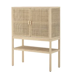 Bloomingville Highboard Sanna Faser Holz/ L 90 X H 120 Cm - Rattan-Rohrgeflecht - Natur Flash Sale