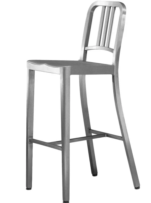 Emeco Hochstuhl Navy Outdoor Metall - Aluminium Geburstet Best Sale
