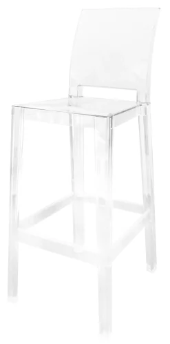 Kartell Hochstuhl One More Please Plastikmaterial Transparent Barhocker H 75 Cm - Kristall Sale