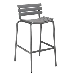 Houe Hochstuhl Reclips Plastikmaterial/ H 76 Cm - Recycling-Kunststoff - Grau Online