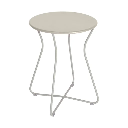 Fermob Hocker Cocotte Metall Grau / Beistelltisch - H 45 Cm / Metall - Tongrau Best Sale