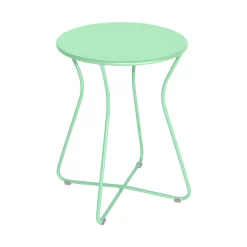 Fermob Hocker Cocotte Metall Grun / Beistelltisch - H 45 Cm / Metall - Opalgrun Outlet