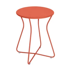 Fermob Hocker Cocotte Metall Orange / Beistelltisch - H 45 Cm / Metall - Orangerot Flash Sale
