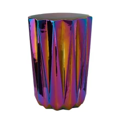 Pols Potten Hocker Oily Folds Keramik Bunt /E Keramik O32 X H45 Cm - Irisierend Outlet