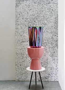 Pols Potten Hocker Oily Folds Keramik Bunt /E Keramik O32 X H45 Cm - Irisierend Outlet