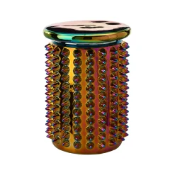 Pols Potten Hocker Oily Spikes Keramik Bunt /E Keramik O32 X H45 Cm - Irisierend Best