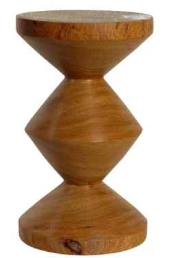 Pols Potten Hocker Zig Zag/ Holz - Holz Natur Discount