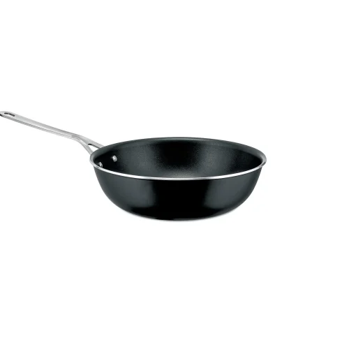 Alessi Hohe Pfanne Pots&Pans Metall/ O 28 Cm - Fur Alle Herdarten Einschlieslich Induktion - Schwarz - Stahl Clearance