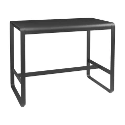 Fermob Hoher Tisch Bellevie Metall Schwarz / 140 X 80 X H 105 Cm - Karbon Flash Sale